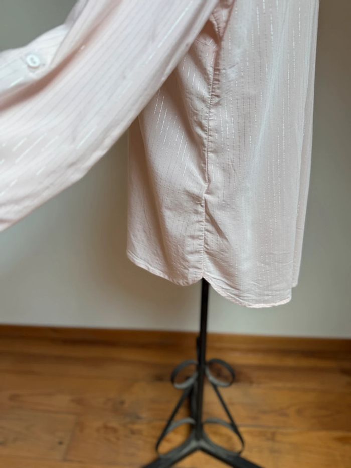 superbe blouse fluide coupe chemise en coton grain de malice 48 - photo numéro 8