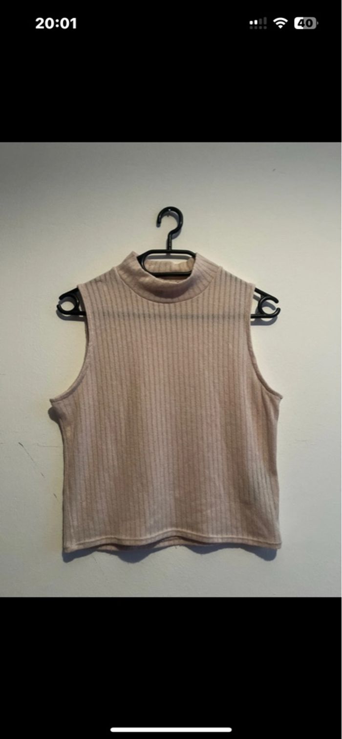 Haut sans manches beige H&M – Taille M