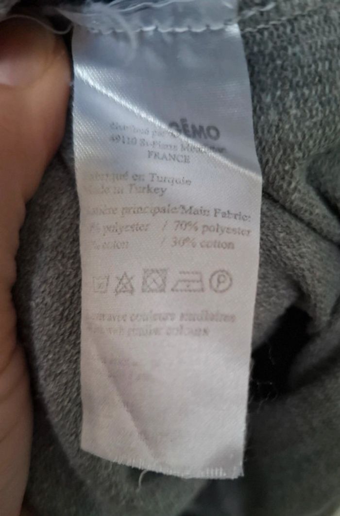 Sweat gris Gémo, taille M. - photo numéro 4