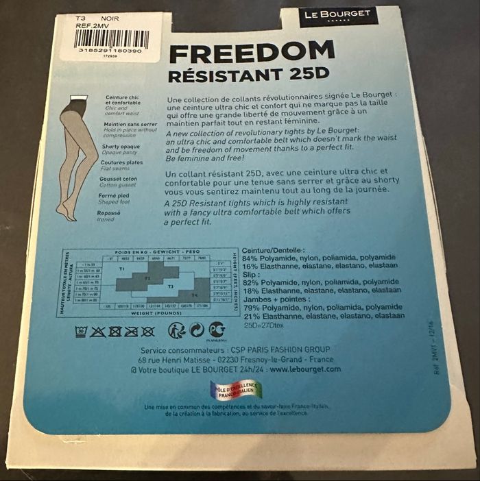 Collant « LE BOURGET » - Taille 3 - photo numéro 2