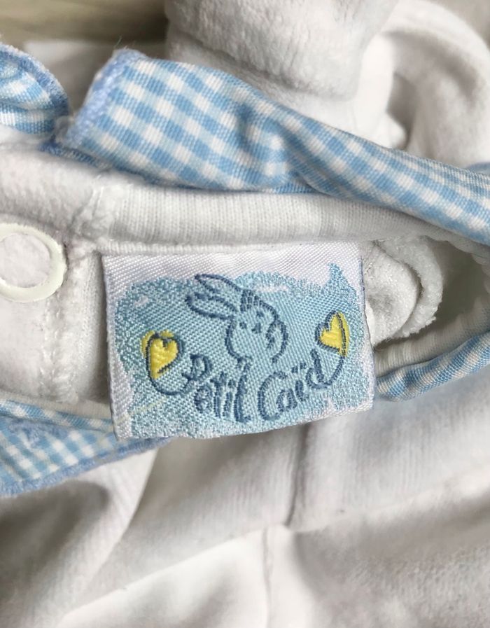 Pyjama blanc et bleu 0mois (Petit caïd) - photo numéro 3