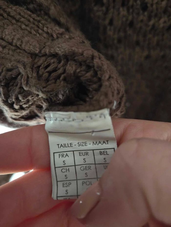 Gilet Mim marron taille S - photo numéro 4