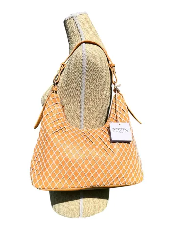 Sac à main Bestini Paris Orange Neuf