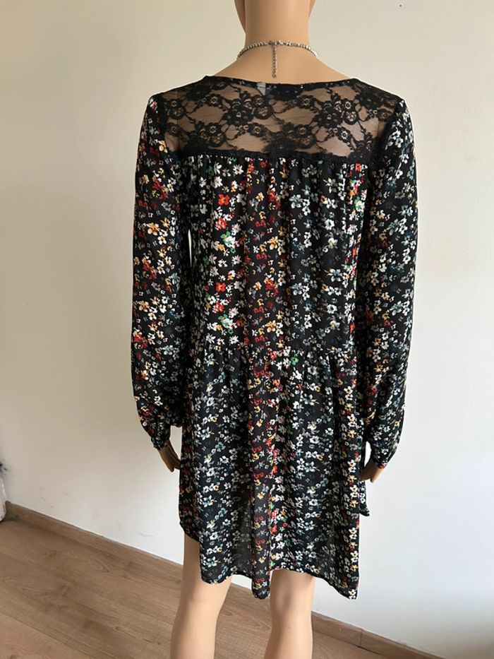 Robe fleurie à manches longues Only taille 34 jamais portée - photo numéro 7