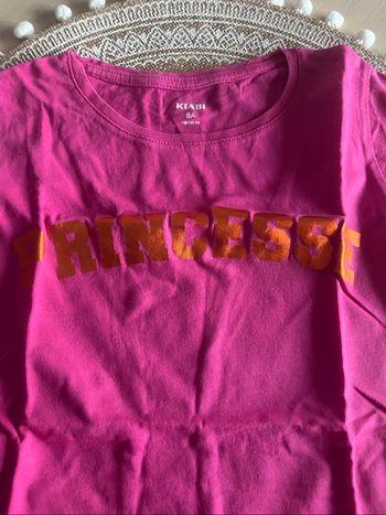 T-shirt rose 8 ans Kiabi