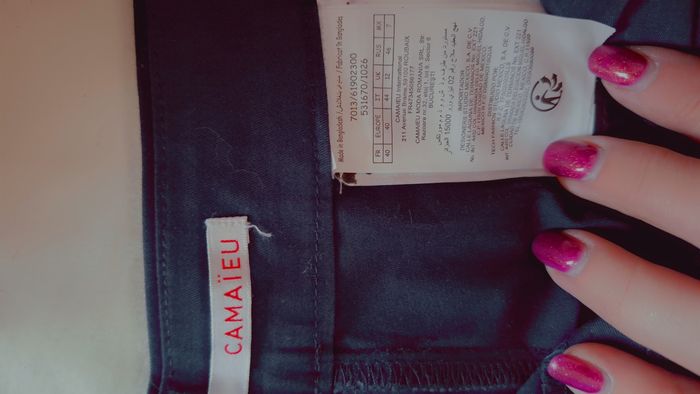 Pantalon droit bleu marine - photo numéro 3