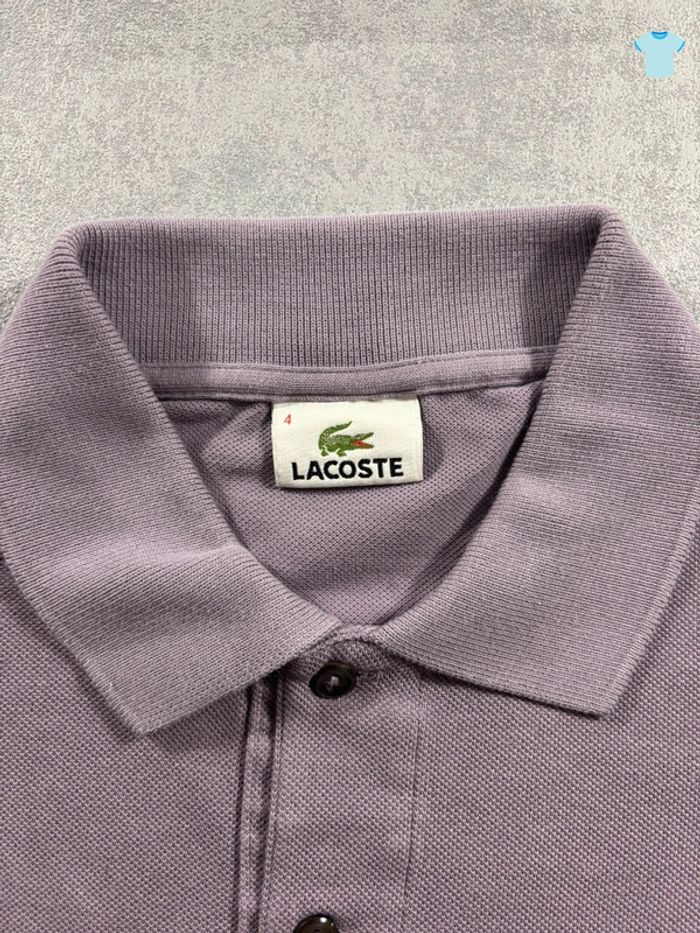 Polo Lacoste Lila Taille 4 = M Neuf - photo numéro 3