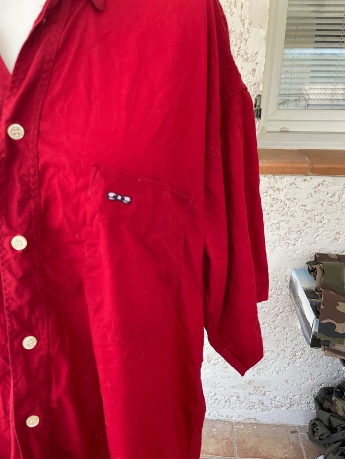 Chemise manches courtes rouge - photo numéro 2