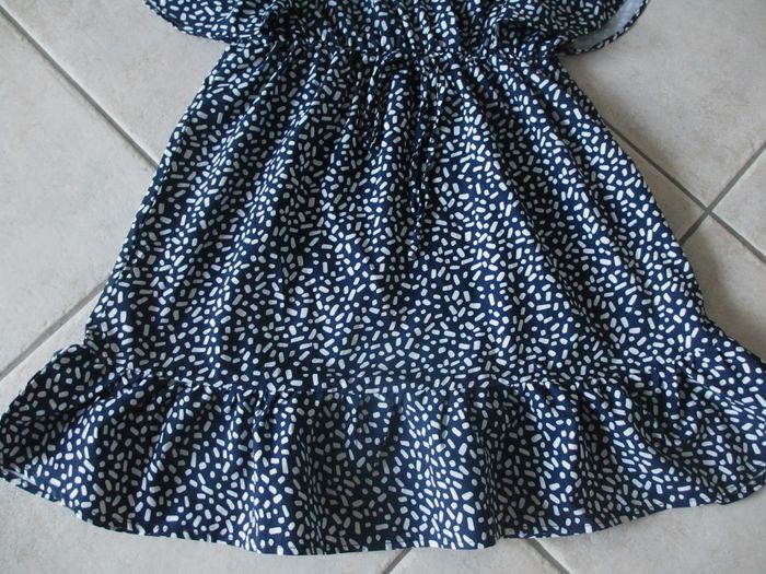 Robe été manches courtes bleue et blanche femme - Taille S - photo numéro 3