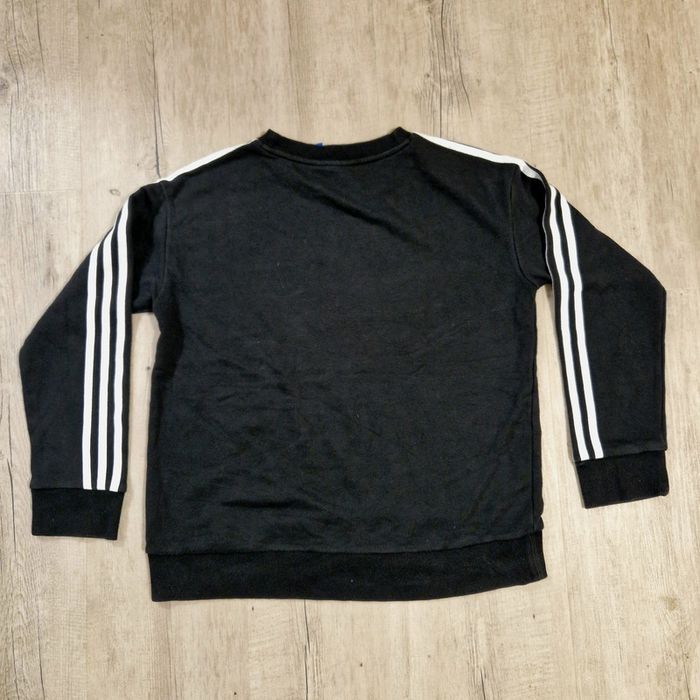Sweat Adidas noir à bandes - photo numéro 2
