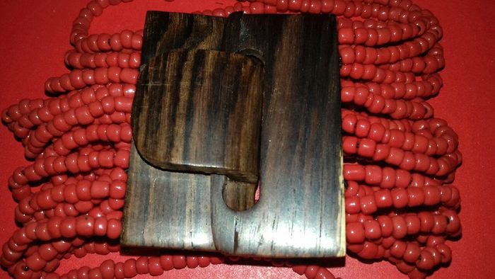 Lot bracelet et boucle d'oreilles perles et bois - photo numéro 2