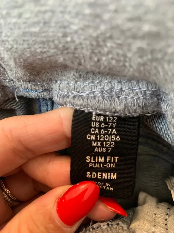 Pantalon jogger jean taille 6-7 ans - photo numéro 3