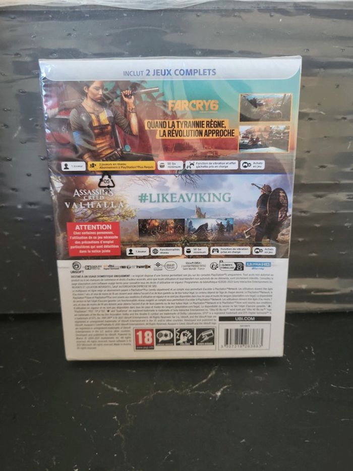 Coffret neuf PS5 farcry 6 + assassin's creed valhalla - photo numéro 2