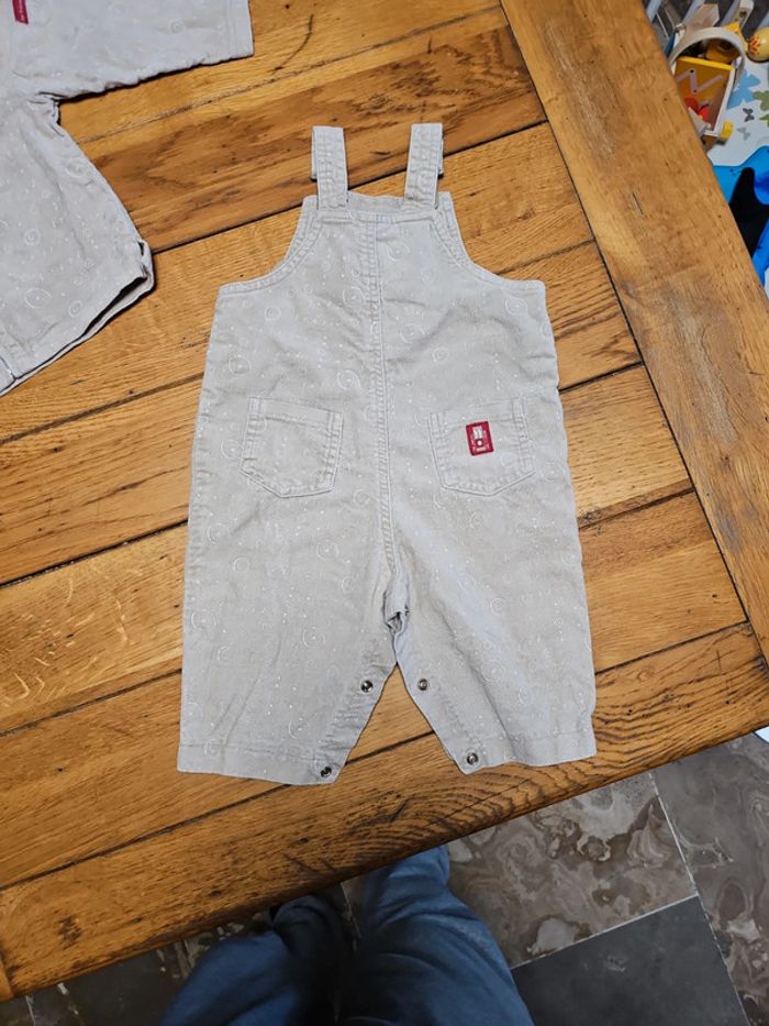 Ensemble salopette gilet 12 mois Okaidi - photo numéro 3