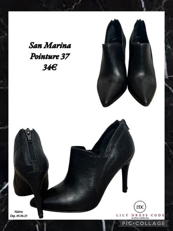 🖤 Bottines noires San Marina – Pointure 37 NEW 🖤