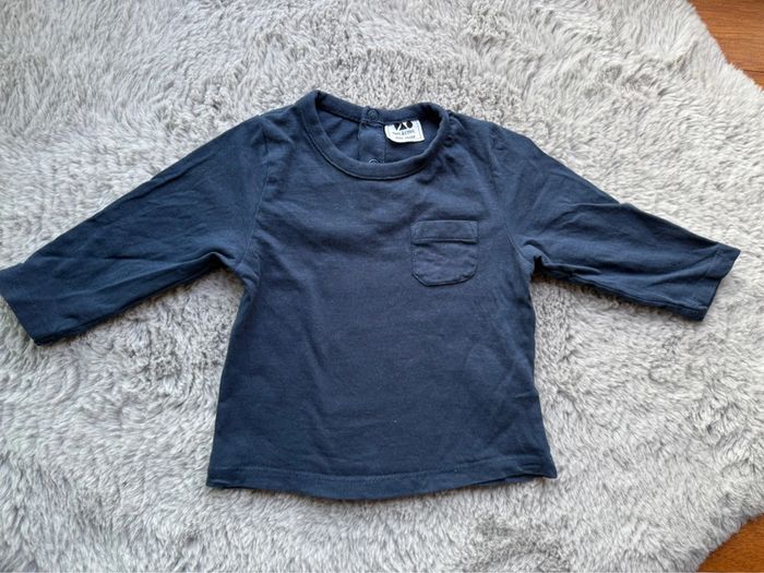 Tee shirt manches longues marine