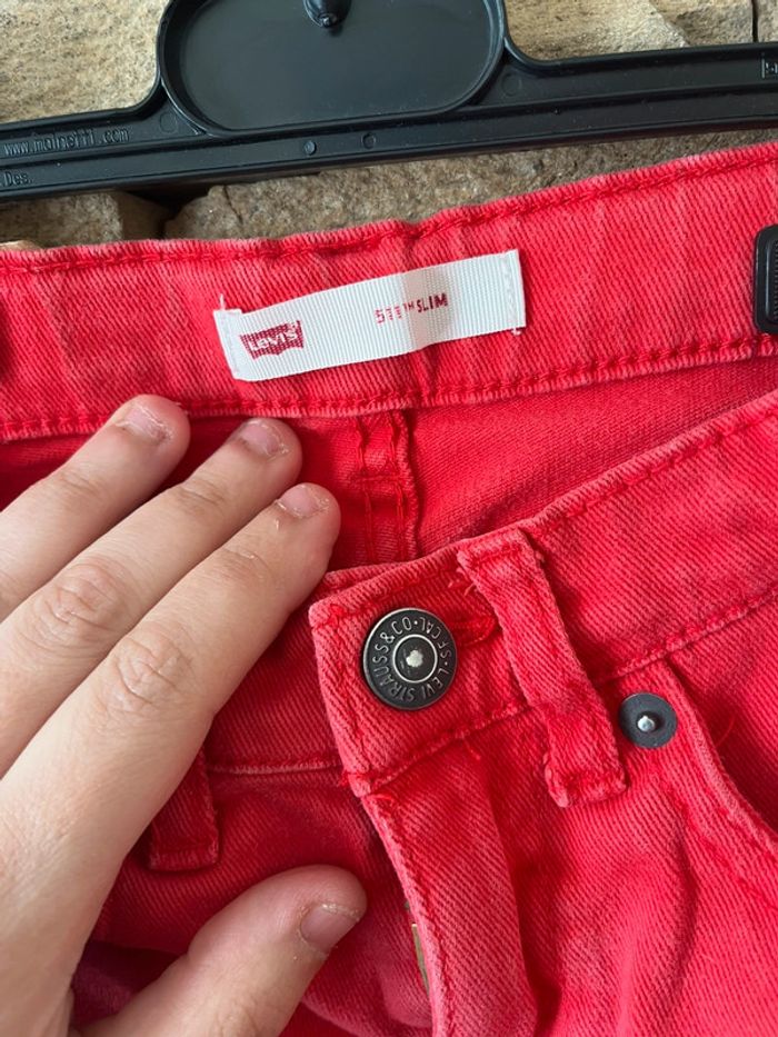 Short rouge Levis 6 ans coupe 511 slim - photo numéro 2
