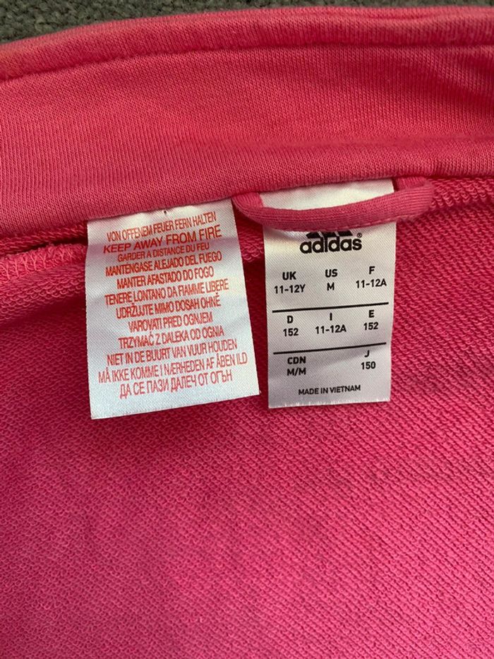 Gilet de sport adidas fille 11-12 ans - photo numéro 4