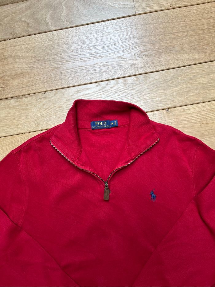 Ralph Lauren Half Zip Rouge Taille M - photo numéro 3