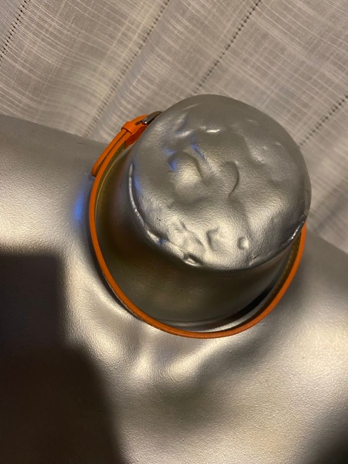 Collier tour de cou ceinture orange - photo numéro 4