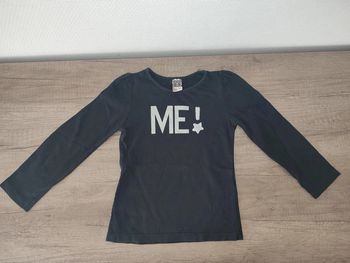 T shirt noir 4 ans tape à l'oeil Me