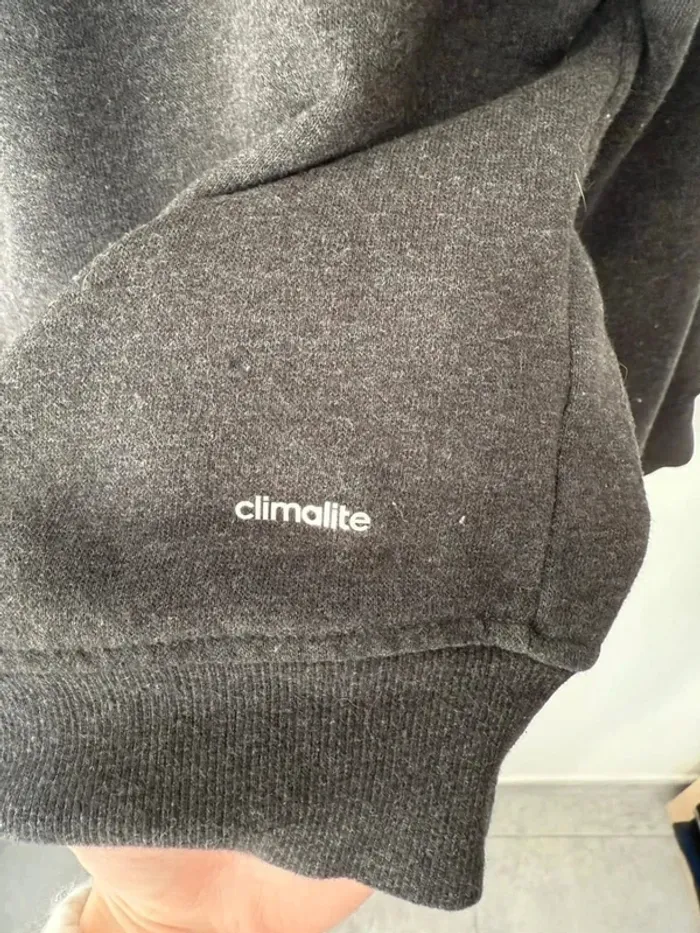 Sweat Adidas femme gris et rose taille S - photo numéro 5