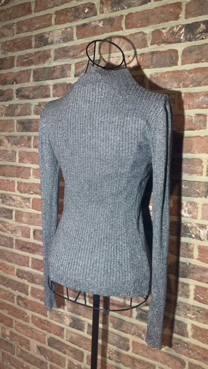 Haut a longues manches gris ligné H&M Taille S / 36 - photo numéro 9