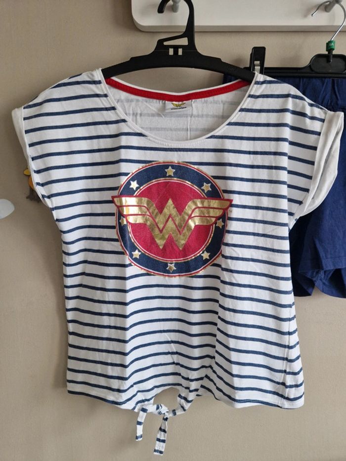 Pyjama été fille "Wonder woman" - photo numéro 2