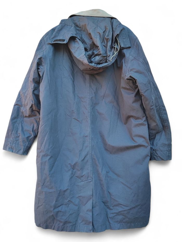 Trench M Timberland vintage Manteau long Bleu marine foncé Homme logo brodé 2002 doublure intérieure - photo numéro 2