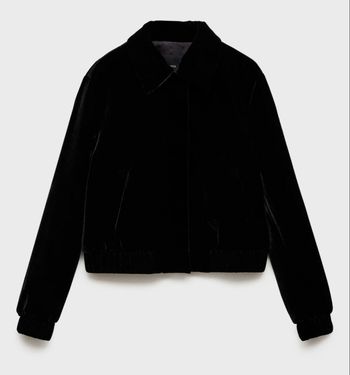 Veste  bomber velours