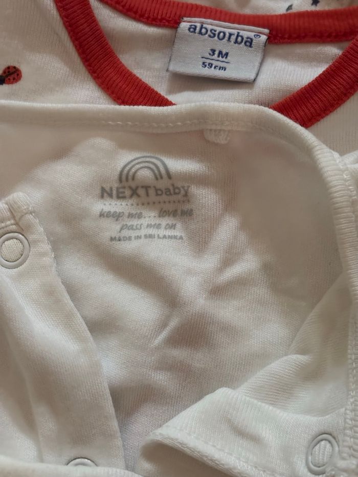 Lot vêtements bébé 0-3 mois – pyjamas, bodies, GYMP & Obaibi - photo numéro 6