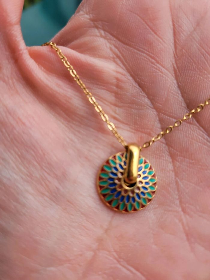 Parure acier inoxydable et émaux - photo numéro 5