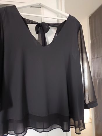 Blouse bi matière  portée 1 fois