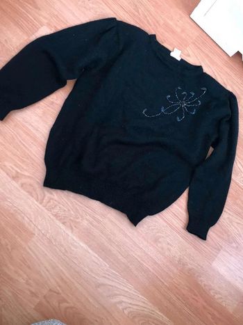 Pull  noir  vintage