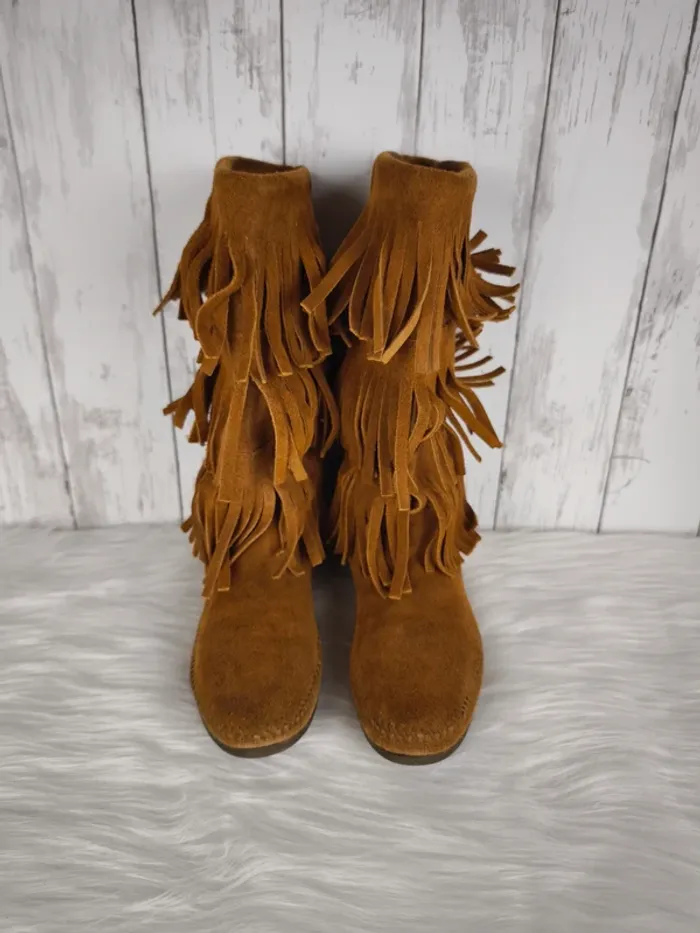 Bottes à frange Marron Minnetonka Femme pointure 38 - photo numéro 5