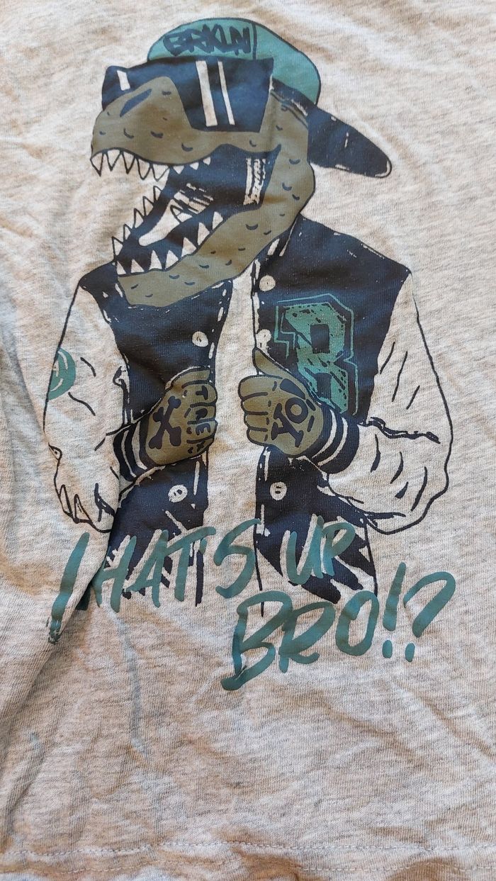 Lot 3 t-shirts manches longues dinos - photo numéro 8