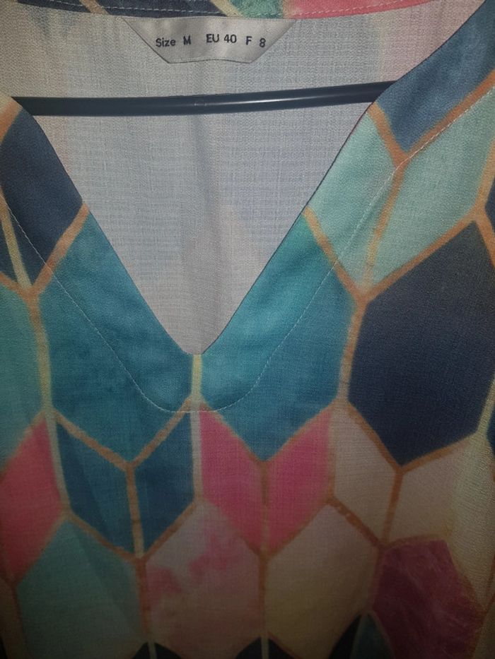 Robe mi-longue motifs géométriques - photo numéro 3