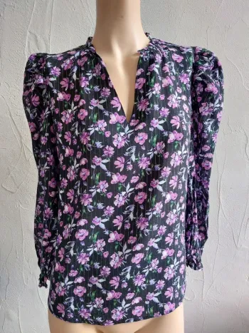 Blouse fleurie vintage Taille S