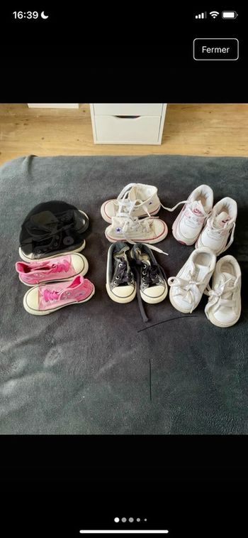 Lot basket fille taille 22