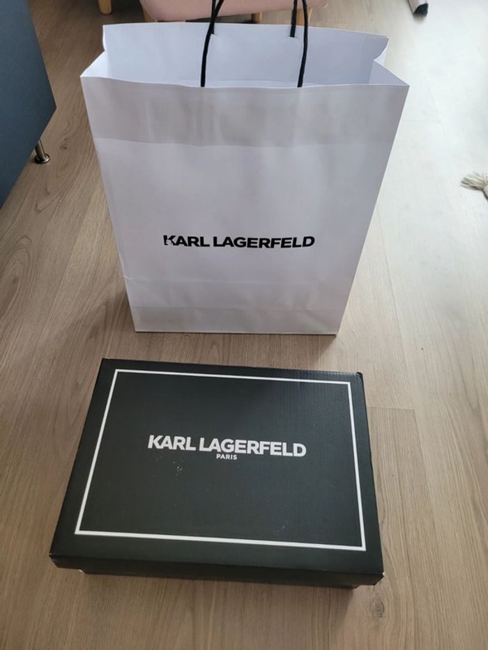 Baskets en toile Karl Lagerfeld modèle "Boucle pins sneaker" - photo numéro 11