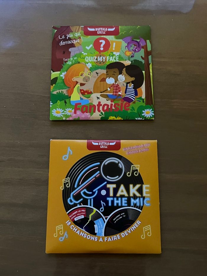 2 Jeux de poche Quiz my face Take The Mic NEUFS