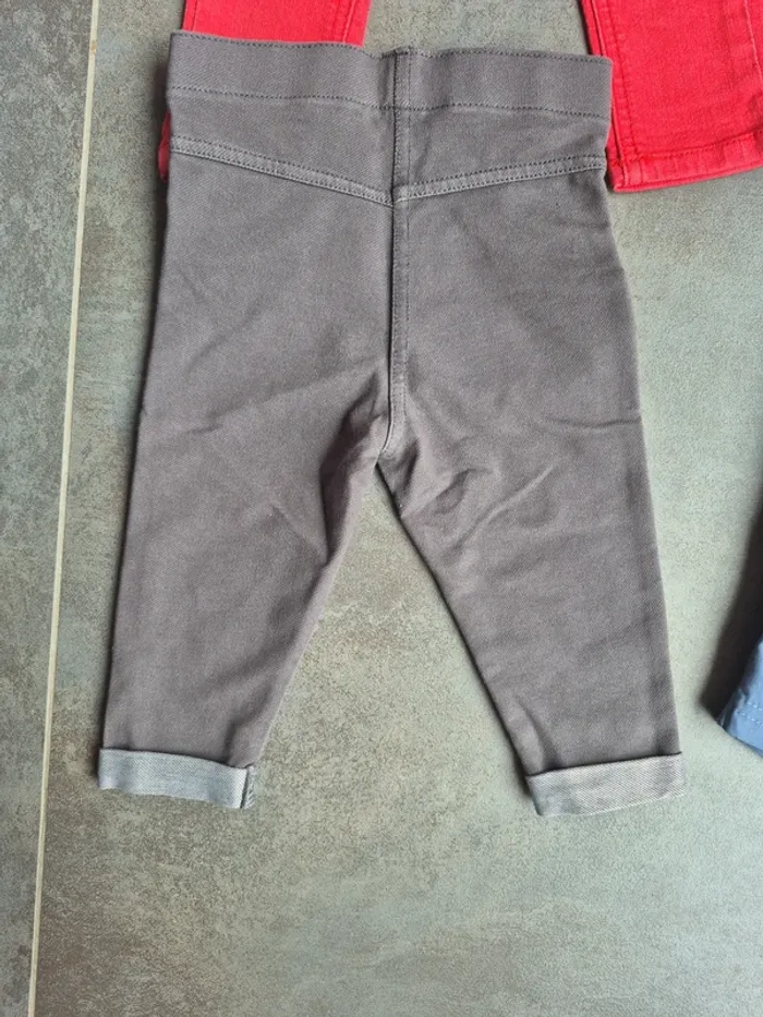 Lot 5 pantalons + 1 short 6 mois garçon - photo numéro 7