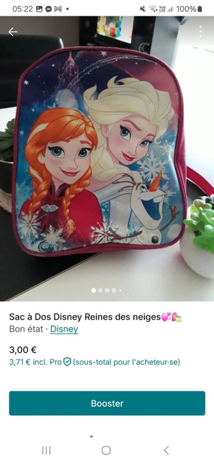 Sac à dos Disney Reines des Neiges🌿💝 - photo numéro 9