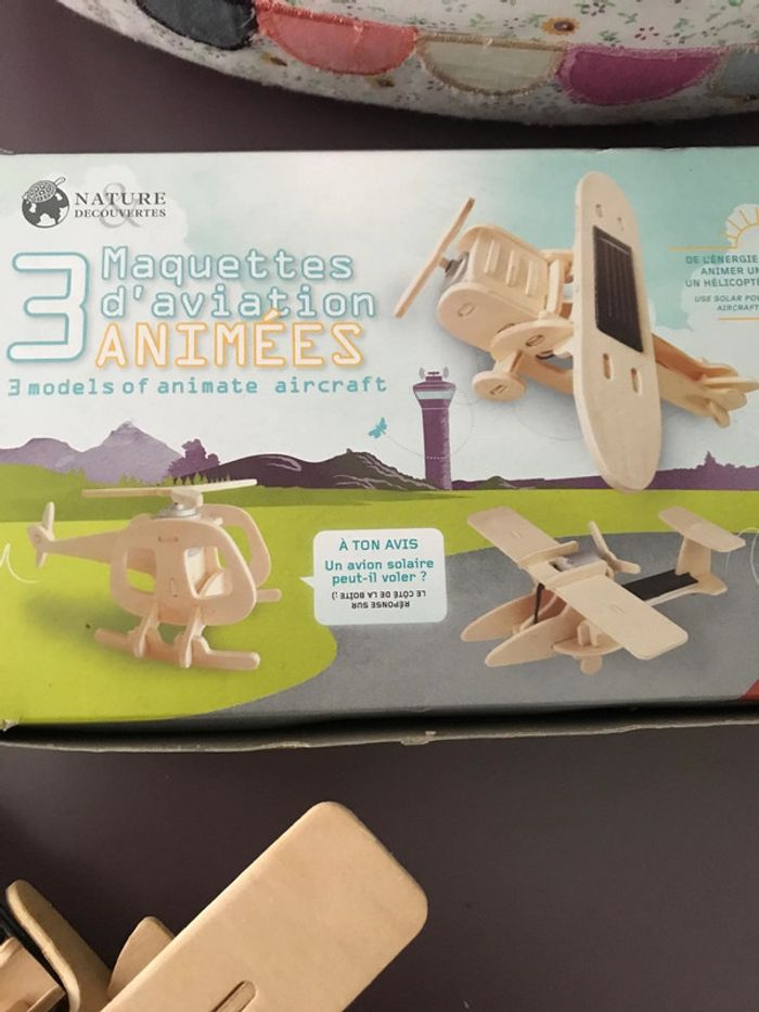 Lot 3 maquettes d’aviation animées Nature & découvertes - photo numéro 2