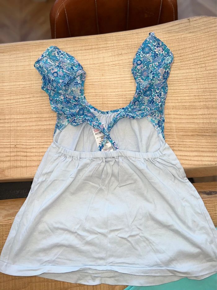 Ensemble okaidi jacadi liberty 10 12 ans fille été débardeur dos nu legging - photo numéro 6