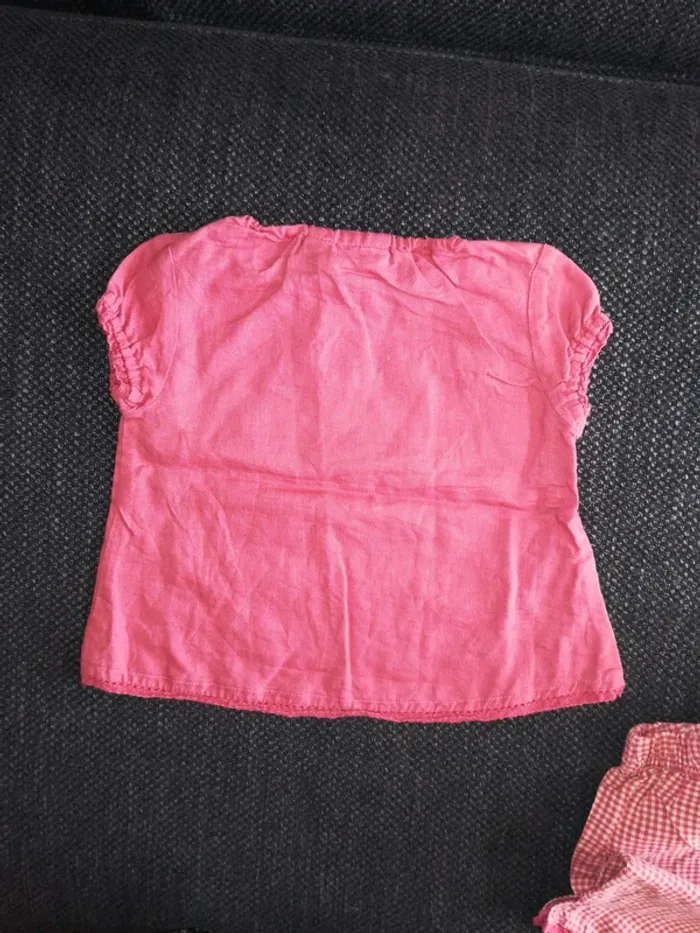 Magnifique ensemble pantalon tee-shirt, été, bébé fille, 6mois - photo numéro 5