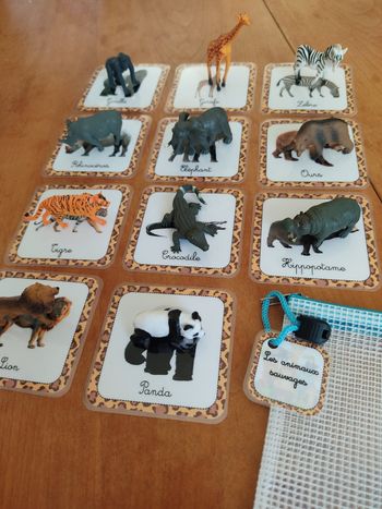 Figurines et jeu éducatif Animaux sauvages
