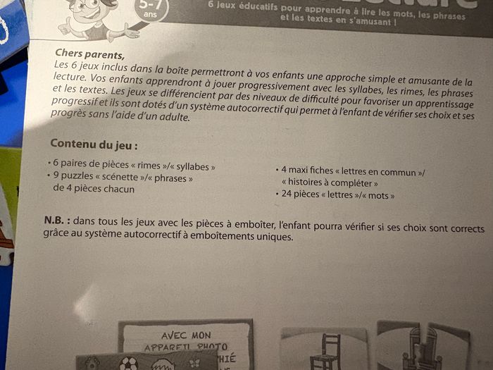 Jeu de lecture 5-7 ans jeu éducatif petit savant clémentoni - photo numéro 5