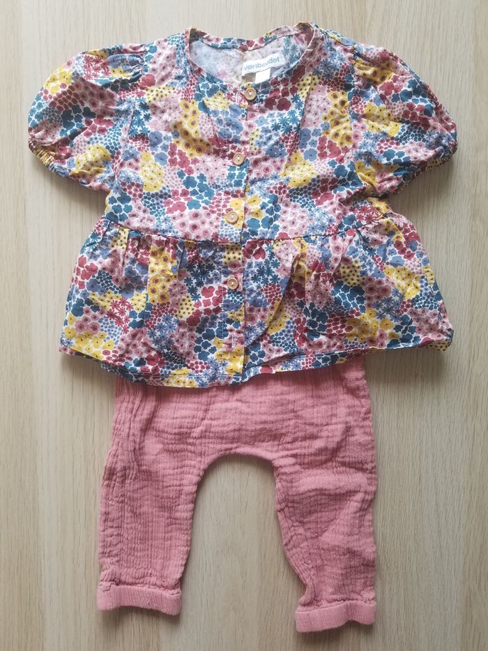 Ensemble fille 12 mois Vertbaudet