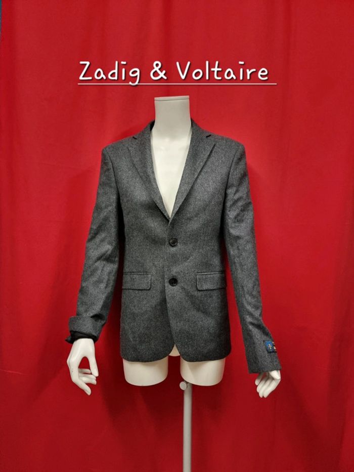 Zadig & Voltaire blazer Viks wool gris * T44 * unisexe